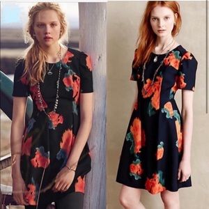 NWT Anthropologie Poppy Palette Floral Dress